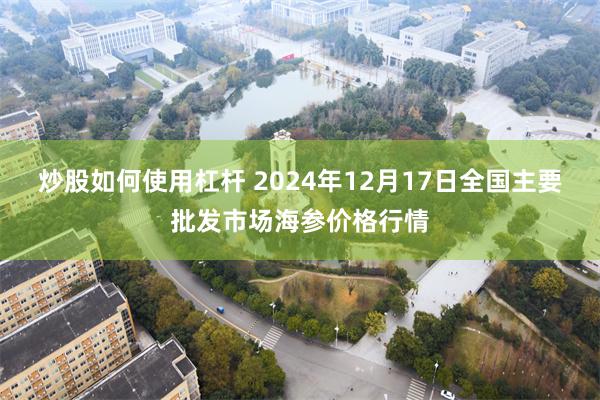 炒股如何使用杠杆 2024年12月17日全国主要批发市场海参价格行情